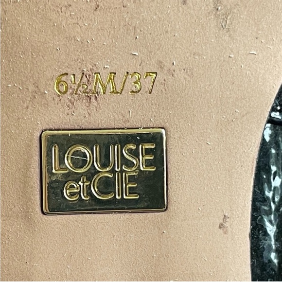 LOUISE et CIE Black Patent Loafer Shoes Size 6.5M/37 - Picture 8 of 8